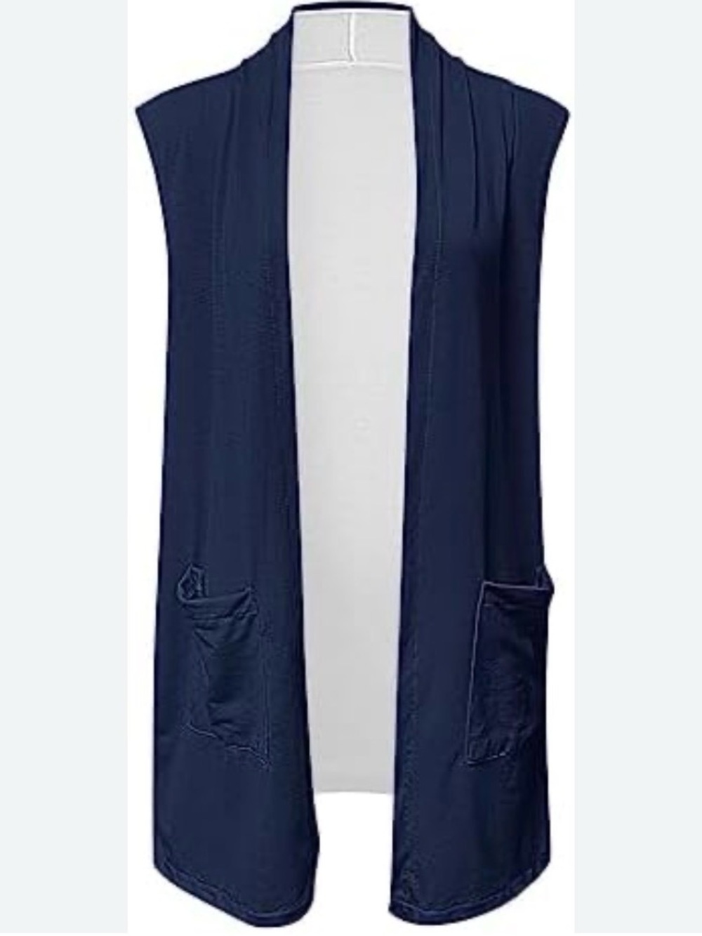 Dunnes Navy Ribbed Knit Top